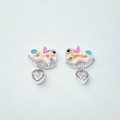 Pegasus Heart Studs