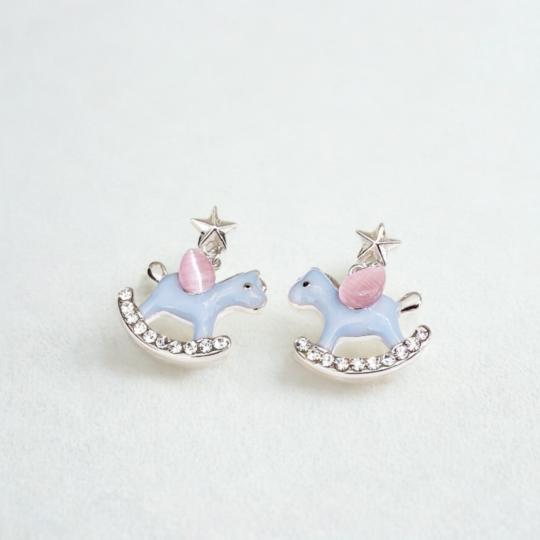 Blue Pegasus Dangles
