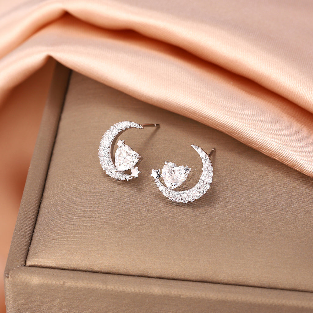 Luna Crescent Studs